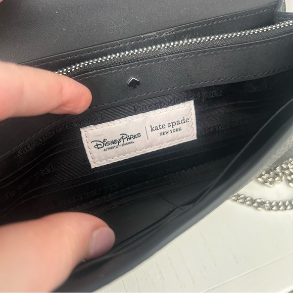 Kate Spade x Disney Minnie Mouse Black Clutch Bag with Chain Strap - Picture 7 of 13